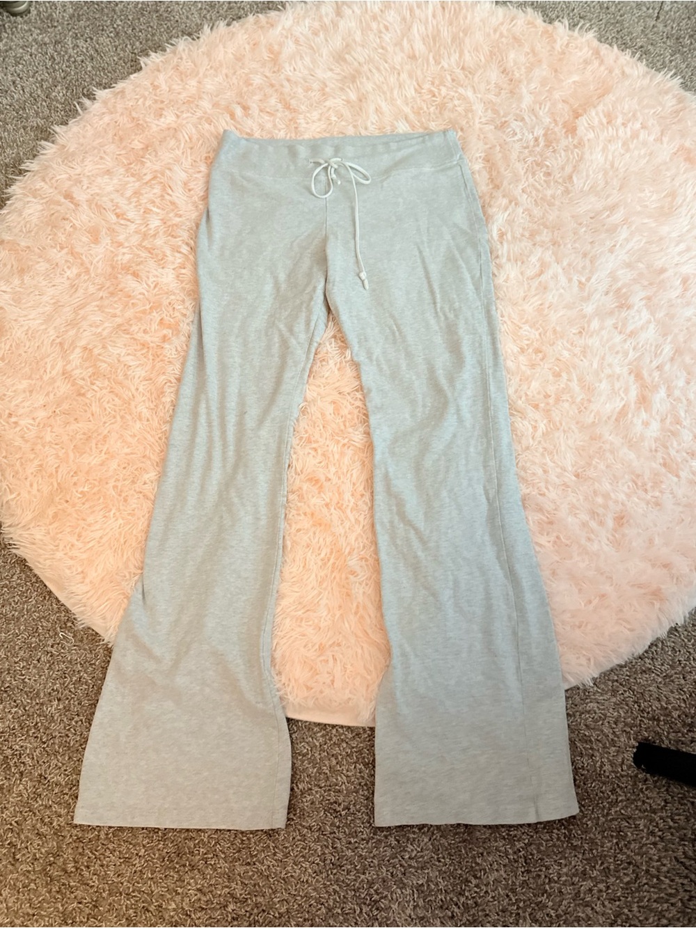Brandy Melville Cream Knit with Faded Blue Print